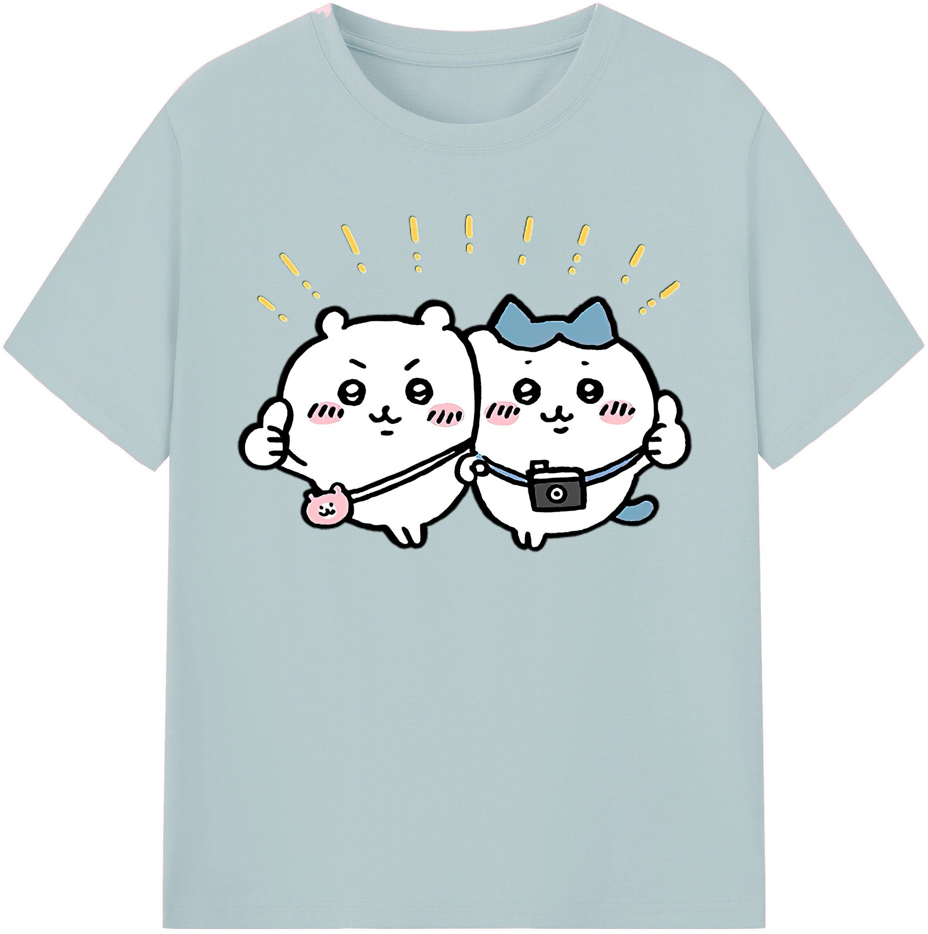 （画像用） ちいかわ ちいかわ Chii-kawa chiikawa 綿100％半袖Tシャツ（フロントプリント）
